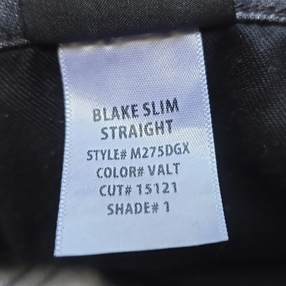 Hudson Blake Slim Straight Gray Jeans 34